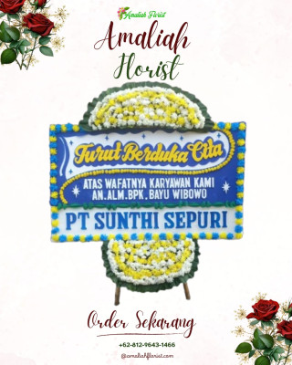 Papan Bunga Duka di Gunungsitoli Selatan