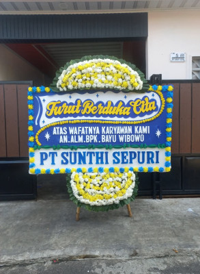 Papan Bunga Duka di Gunungsitoli Selatan